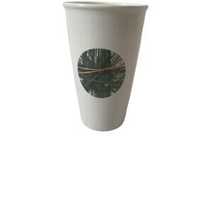 Starbucks Coffee Travel Ceramic Mug without Lid 12 oz White w/Logo Green Design